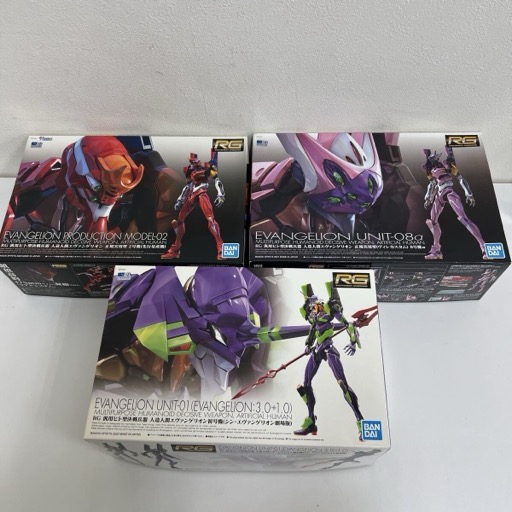 BANDAI RG エヴァンゲリオン UNIT-08a 他 まとめて 人造人間エヴァンゲリオン初号機